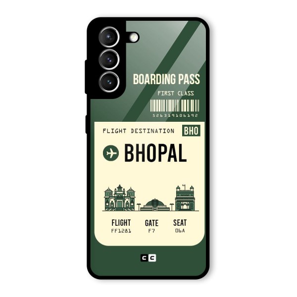 Bhopal Boarding Pass Glass Back Case for Galaxy S21 5G