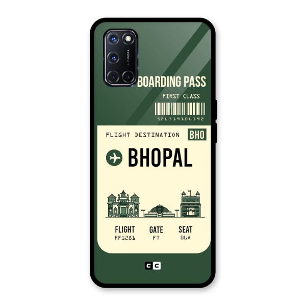 Bhopal Boarding Pass Glass Back Case for Oppo A52