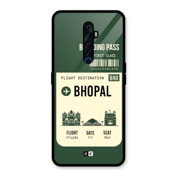 Bhopal Boarding Pass Glass Back Case for Oppo Reno2 Z