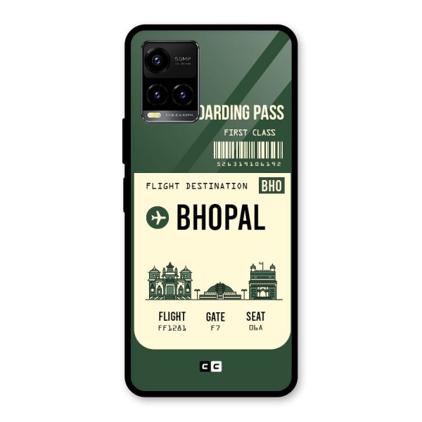 Bhopal Boarding Pass Glass Back Case for Vivo Y21 2021