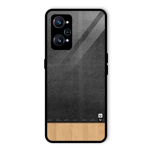 Bicolor Wood Texture Glass Back Case for Realme GT 2