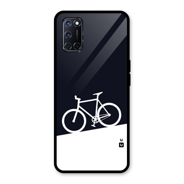 Bicycle Minimal Art Glass Back Case for Oppo A52