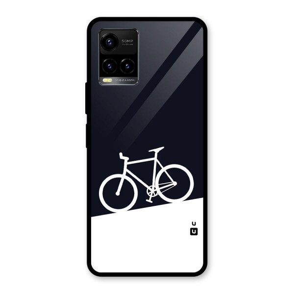 Bicycle Minimal Art Glass Back Case for Vivo Y21 2021