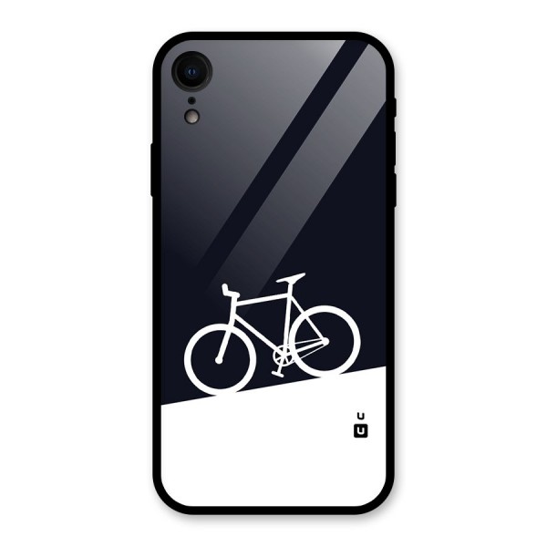 Bicycle Minimal Art Glass Back Case for XR