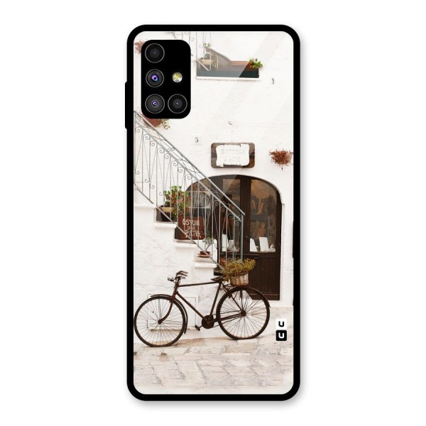 Bicycle Wall Glass Back Case for Galaxy M51