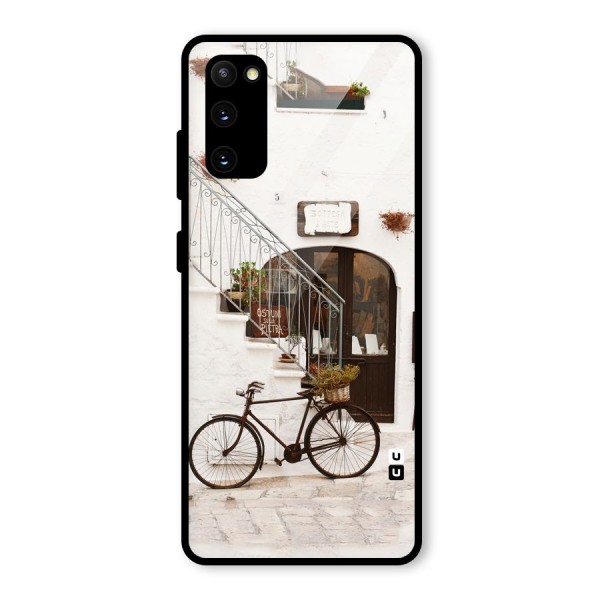 Bicycle Wall Glass Back Case for Galaxy S20 FE 5G