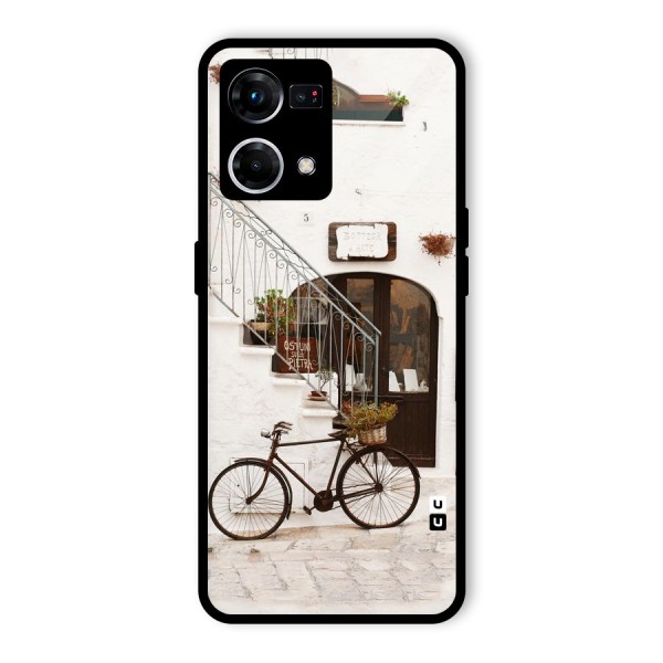 Bicycle Wall Glass Back Case for Oppo F21s Pro 4G