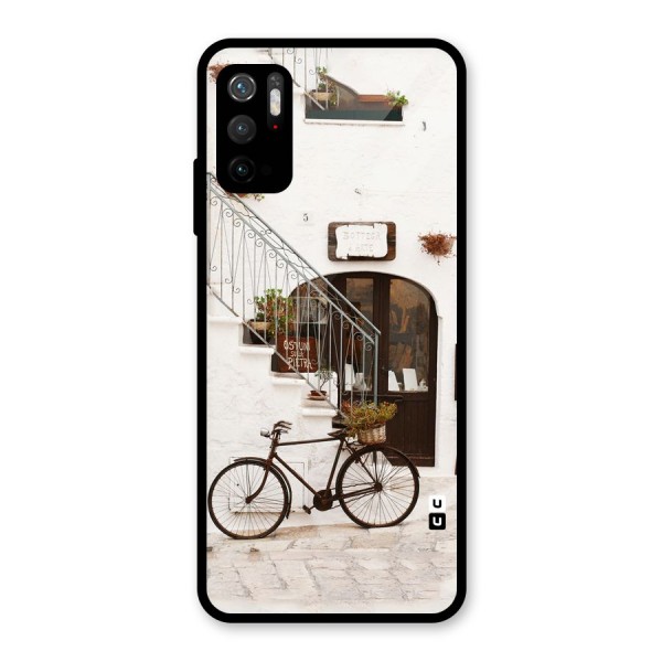 Bicycle Wall Glass Back Case for Poco M3 Pro 5G