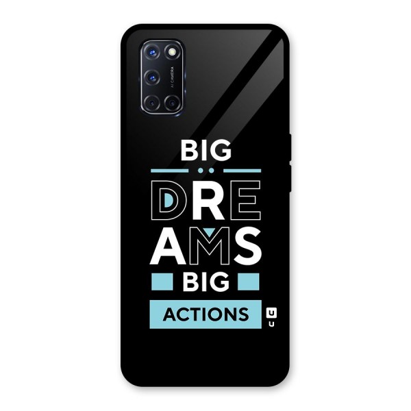 Big Dreams Big Actions Glass Back Case for Oppo A52