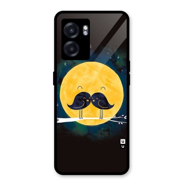 Bird Moustache Glass Back Case for Oppo K10 (5G)