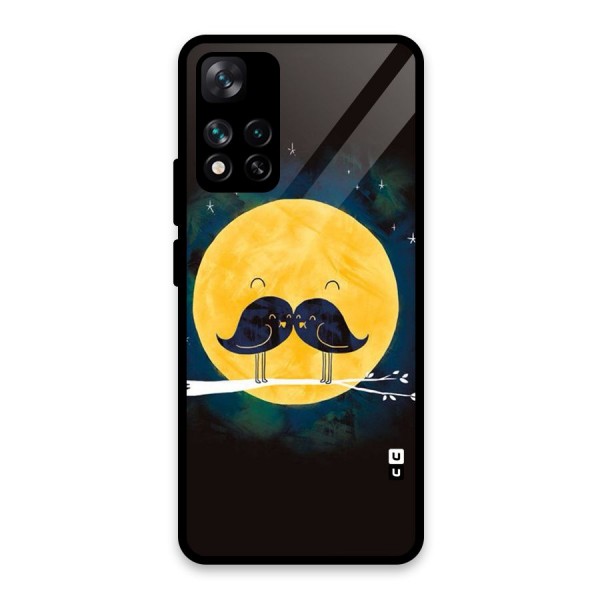 Bird Moustache Glass Back Case for Xiaomi 11i HyperCharge 5G