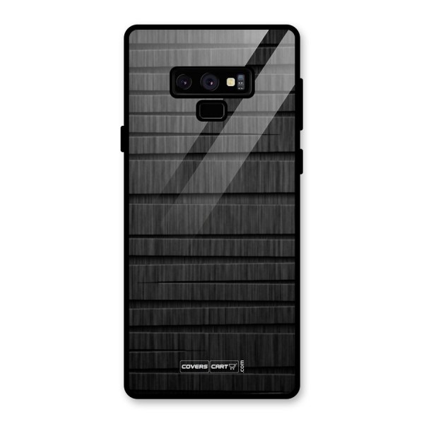 Black Abstract Glass Back Case for Galaxy Note 9