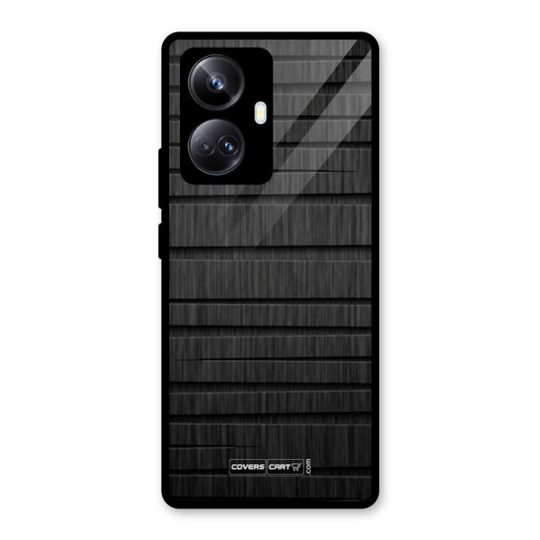 Black Abstract Glass Back Case for Realme 10 Pro Plus