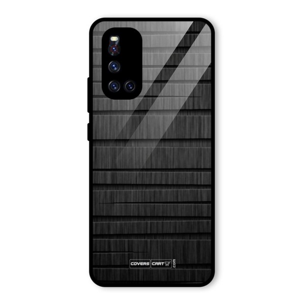 Black Abstract Glass Back Case for Vivo V19