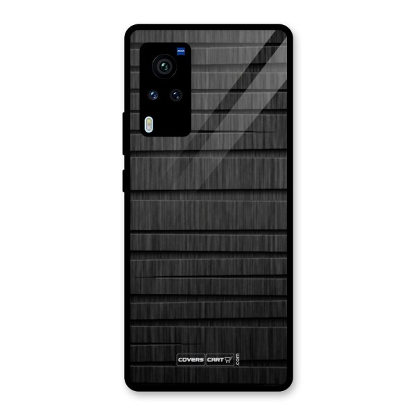 Black Abstract Glass Back Case for Vivo X60 Pro