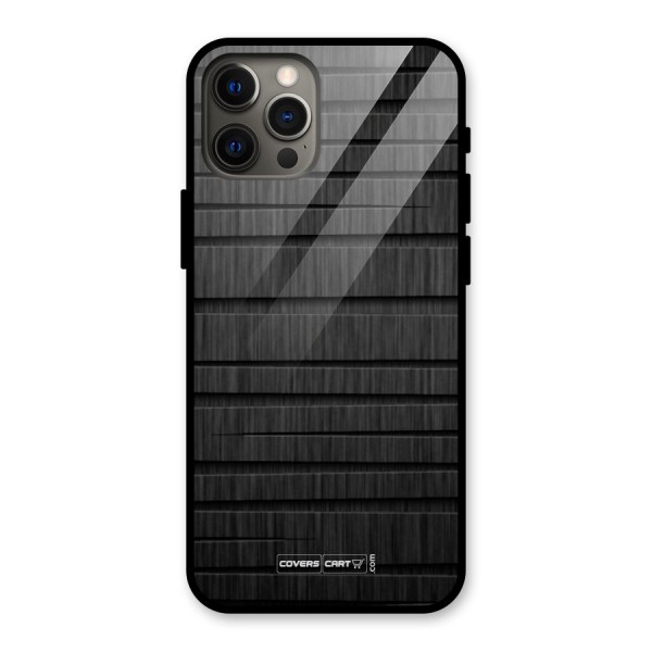 Black Abstract Glass Back Case for iPhone 12 Pro Max