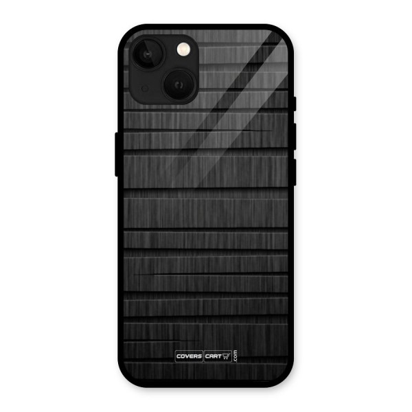 Black Abstract Glass Back Case for iPhone 13