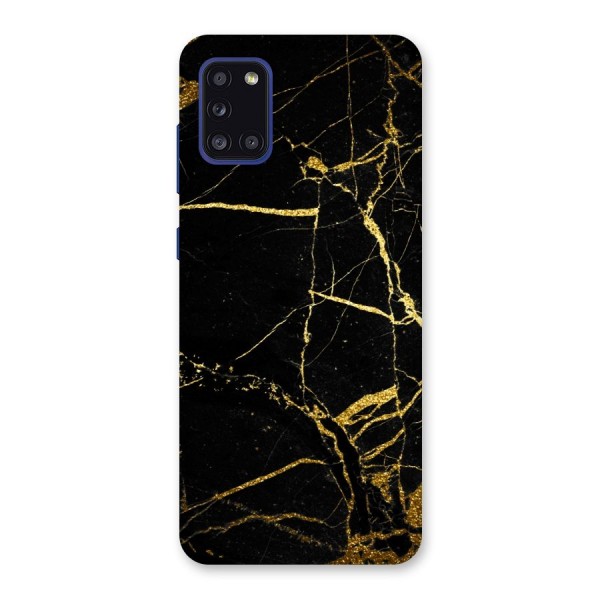 Black And Gold Design Back Case for Galaxy A31