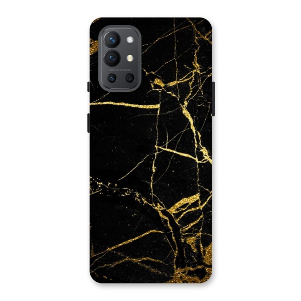 Black And Gold Design Back Case for OnePlus 9R