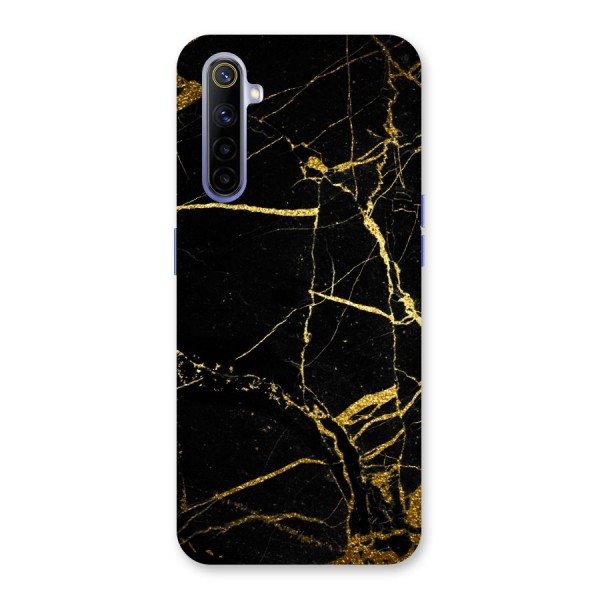 Black And Gold Design Back Case for Realme 6