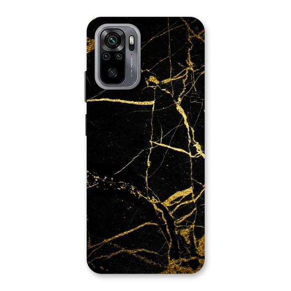 Black And Gold Design Back Case for Redmi Note 10