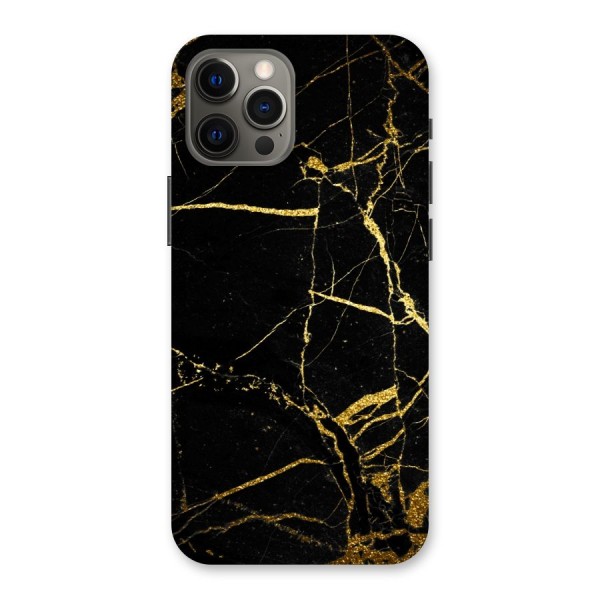 Black And Gold Design Back Case for iPhone 12 Pro Max