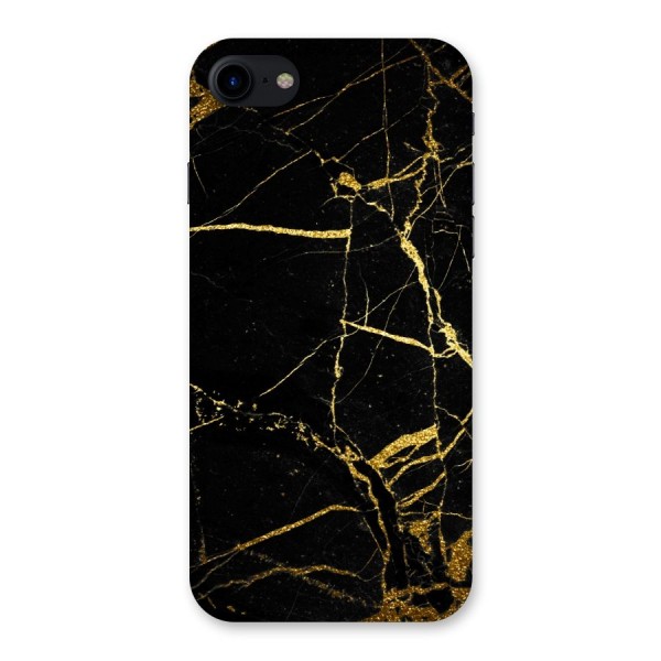 Black And Gold Design Back Case for iPhone SE 2020