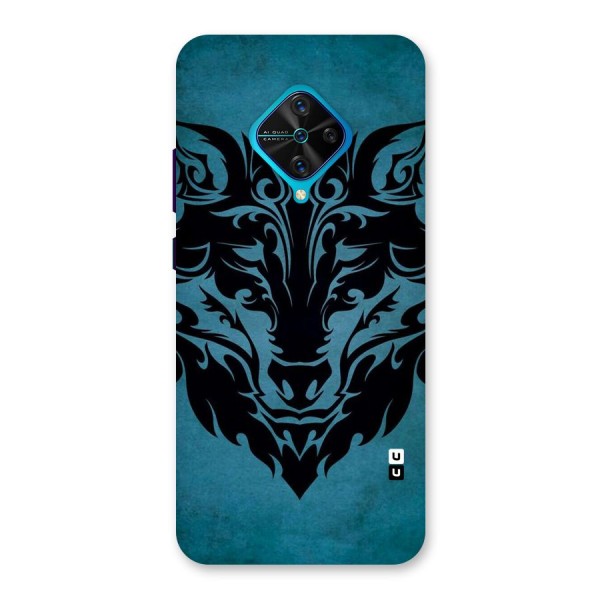 Black Artistic Wolf Back Case for Vivo S1 Pro