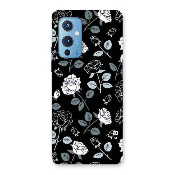 Black Artsy Bloom Back Case for OnePlus 9