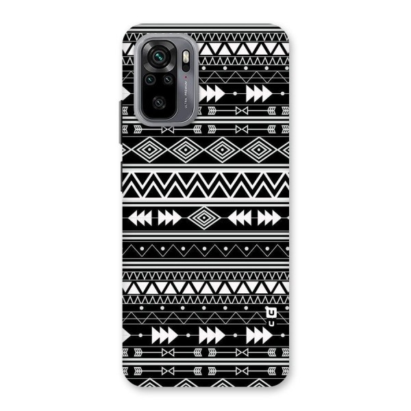 Black Aztec Creativity Back Case for Redmi Note 10