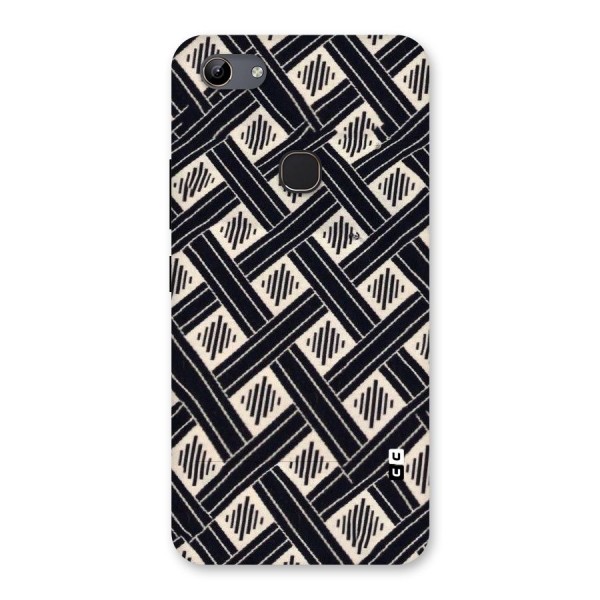 Black Beige Criscros Back Case for Vivo Y81