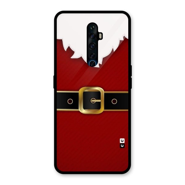 Black Belt Design Glass Back Case for Oppo Reno2 Z