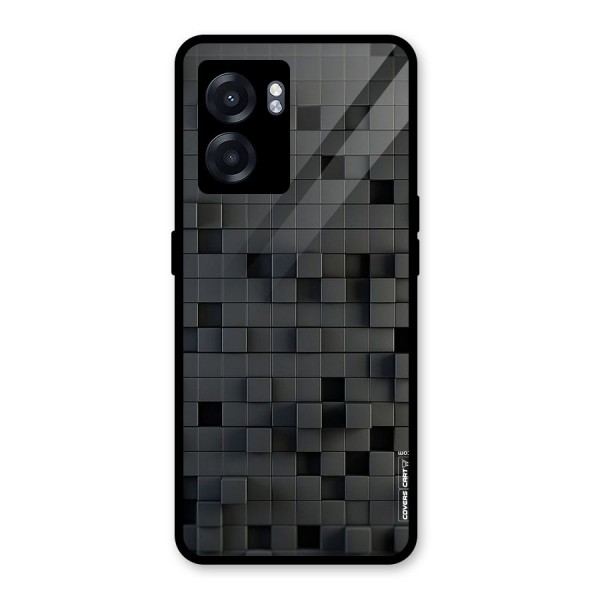 Black Bricks Glass Back Case for Oppo K10 (5G)