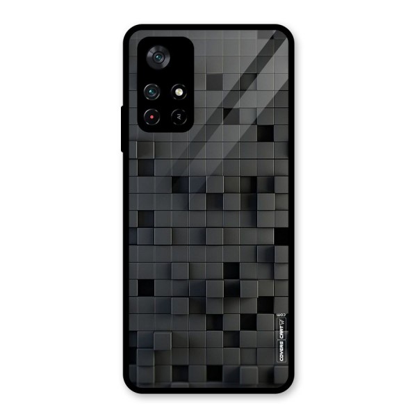 Black Bricks Glass Back Case for Poco M4 Pro 5G