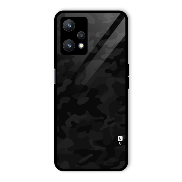 Black Camouflage Glass Back Case for Realme 9 Pro 5G