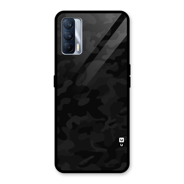 Black Camouflage Glass Back Case for Realme X7