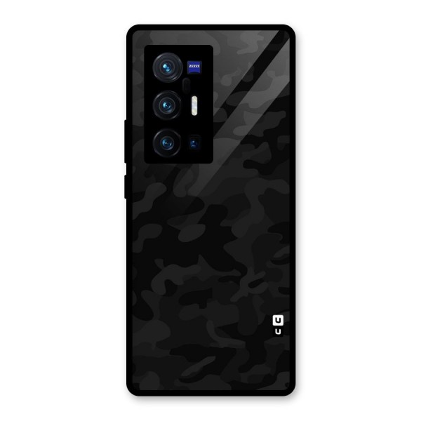 Black Camouflage Glass Back Case for Vivo X70 Pro Plus