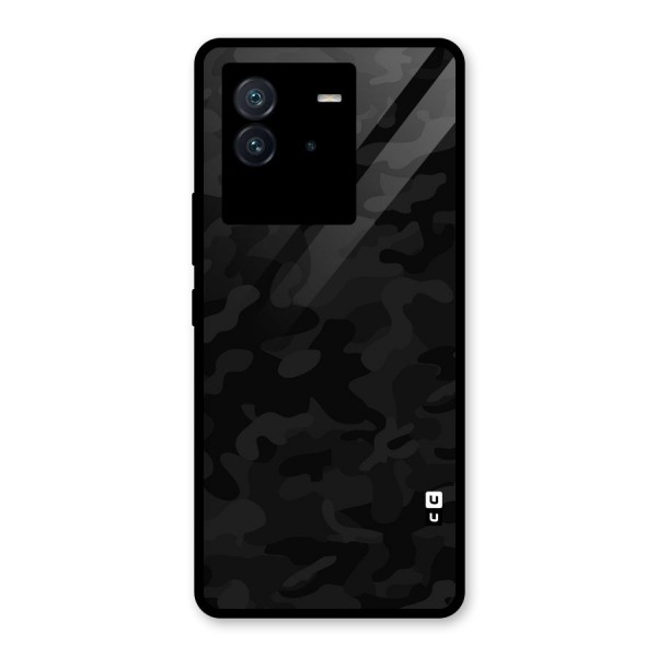 Black Camouflage Glass Back Case for Vivo iQOO Neo 6 5G
