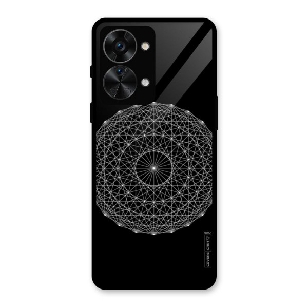 Black Clipart Glass Back Case for OnePlus Nord 2T