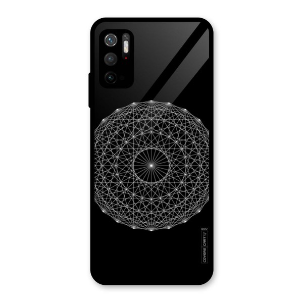 Black Clipart Glass Back Case for Poco M3 Pro 5G