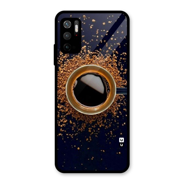 Black Coffee Glass Back Case for Poco M3 Pro 5G