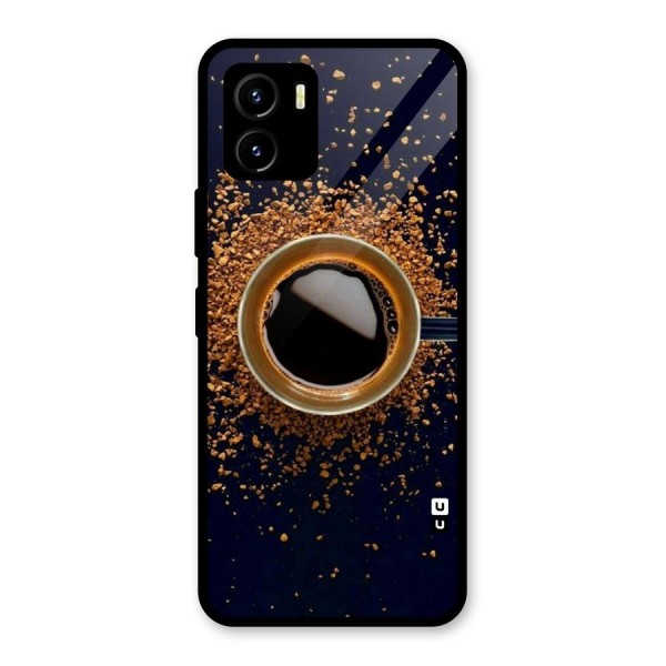 Black Coffee Glass Back Case for Vivo Y15s