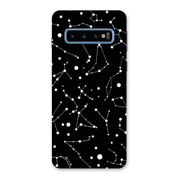 Black Constellation Pattern Back Case for Galaxy S10