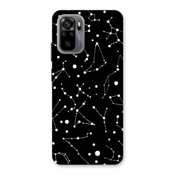 Black Constellation Pattern Back Case for Redmi Note 10