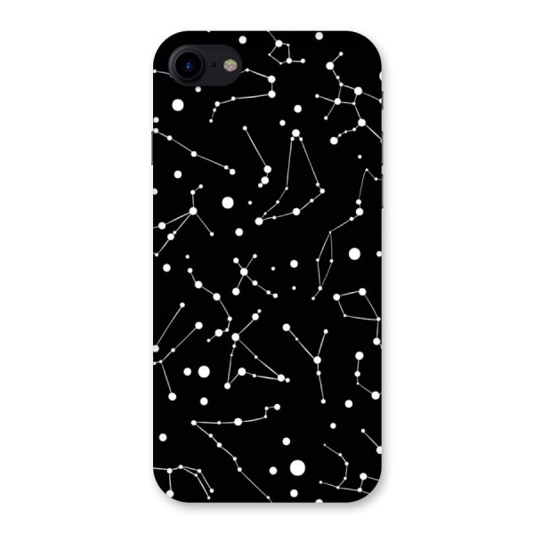 Black Constellation Pattern Back Case for iPhone SE 2020