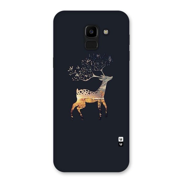 Black Deer Back Case for Galaxy J6