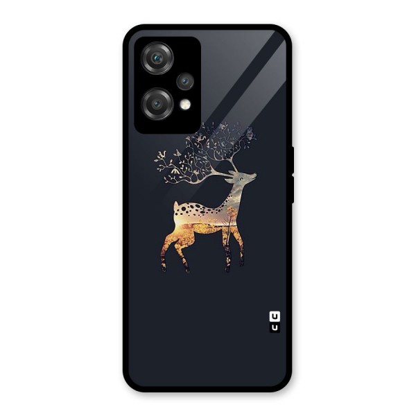 Black Deer Glass Back Case for OnePlus Nord CE 2 Lite 5G