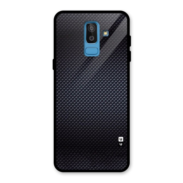 Black Diamond Glass Back Case for Galaxy J8