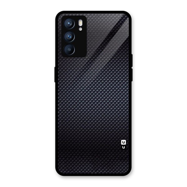 Black Diamond Glass Back Case for Oppo Reno6 5G