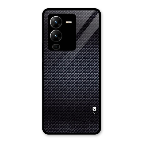 Black Diamond Glass Back Case for Vivo V25 Pro